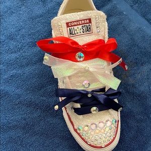 Custom Glitter and Bling  Low Top  Converse